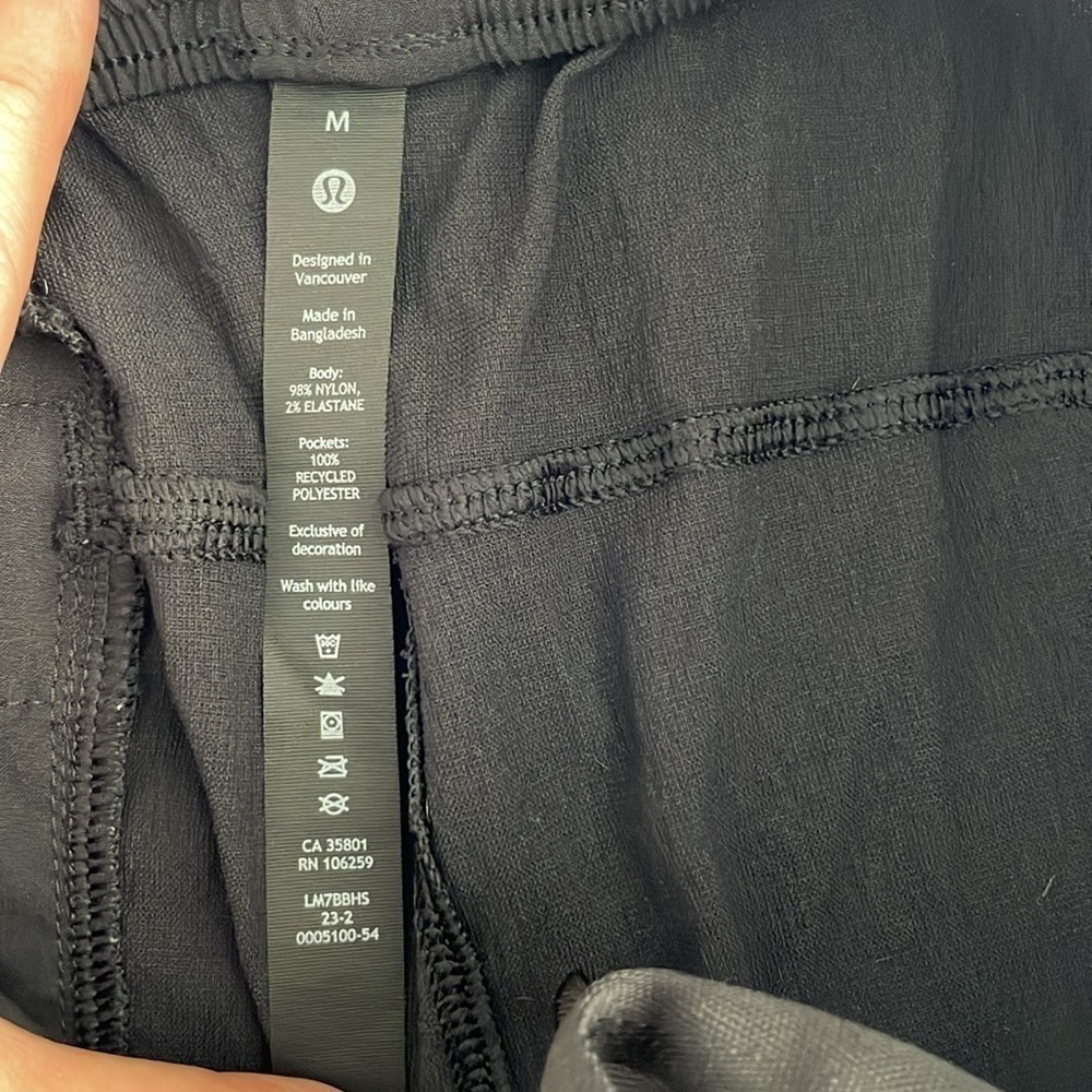 men’s nulu high rise track short / black / M / lululemon - Picture 3 of 11